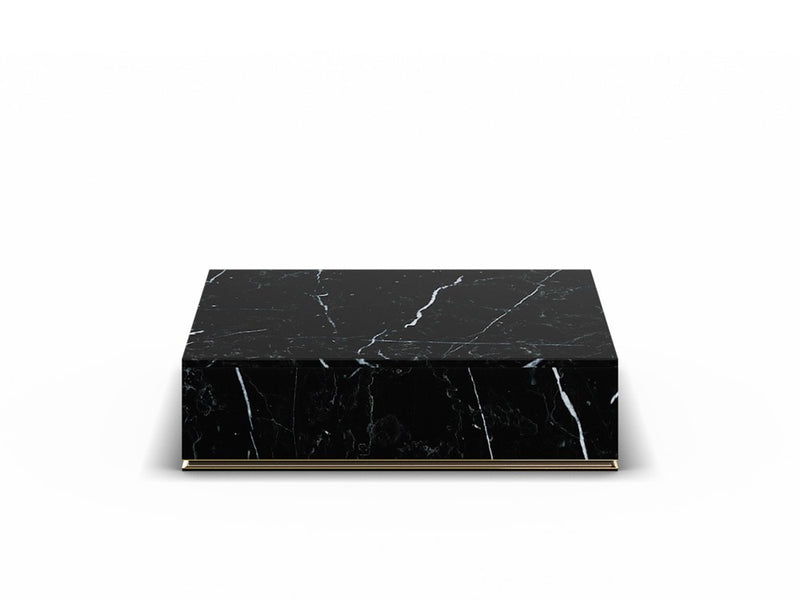 CU.BE Coffee Table — 35 cm / Black Marble / 1000*1000 mm