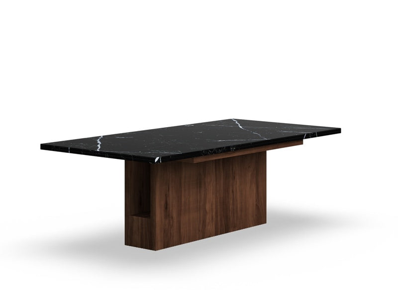 DI.NO Dining Table Rectangle — 8 seats - Rectangle / Black Marble