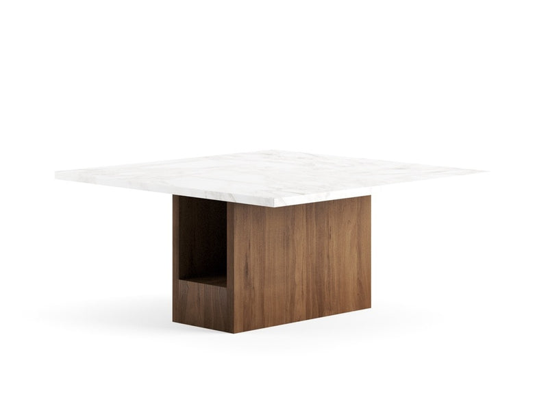 DI.NO Dining Table Square — 8 seats - Square / White Marble