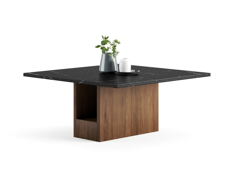 DI.NO Dining Table Square — 8 seats - Square / Black Marble