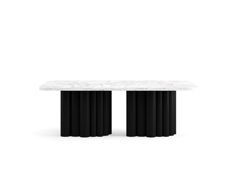 FR.ST Dining Table Metal — 8 seats - Rectangle / White Marble