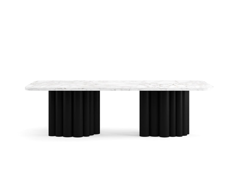 FR.ST Dining Table Metal — 10 Seats - Rectangle / White Marble
