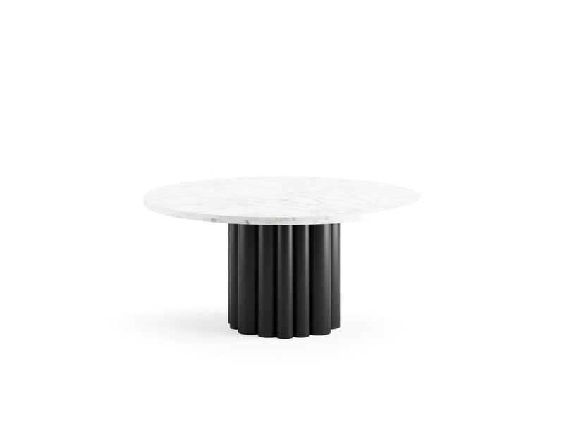 FR.ST Round Dining Table Metal — White Marble