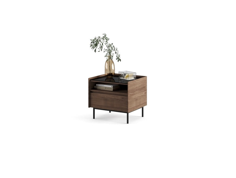 MS.TR Nightstand — One Drawer / With Glass