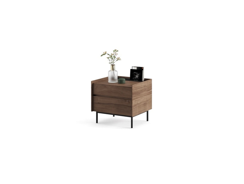 MS.TR Nightstand — Two Drawers / No Glass