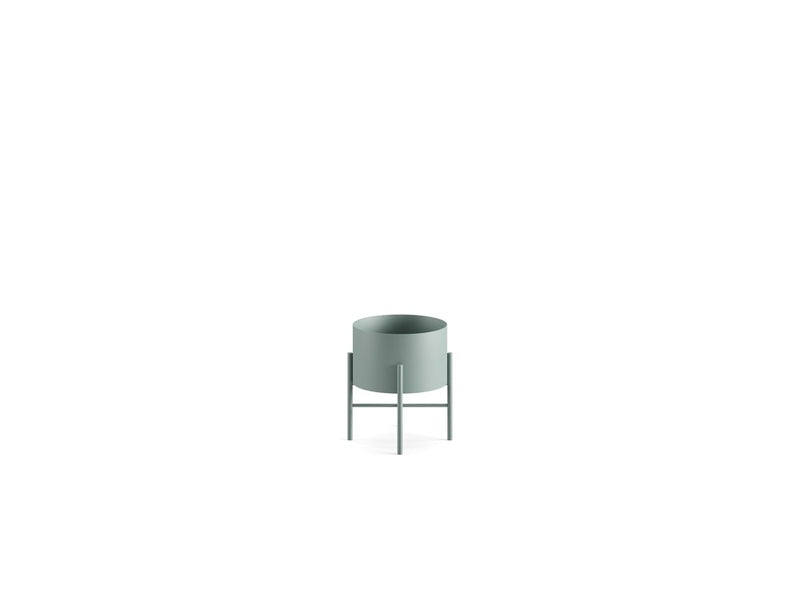 IX.IA Round Planter — 34 cm / GRUENBLAU