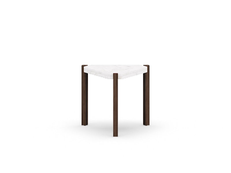 T.RI Side Table — White Marble