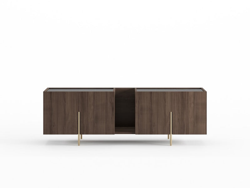 FR.ST Sideboard Brass — 220 cm / Black Marble