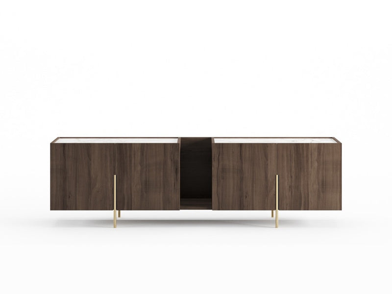 FR.ST Sideboard Brass — 250 cm / White Marble