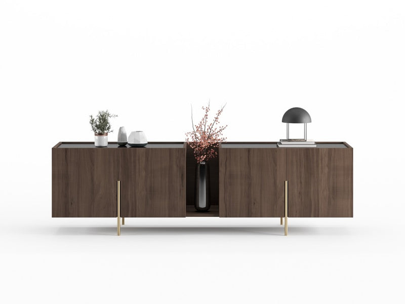 FR.ST Sideboard Brass — 250 cm / Black Marble