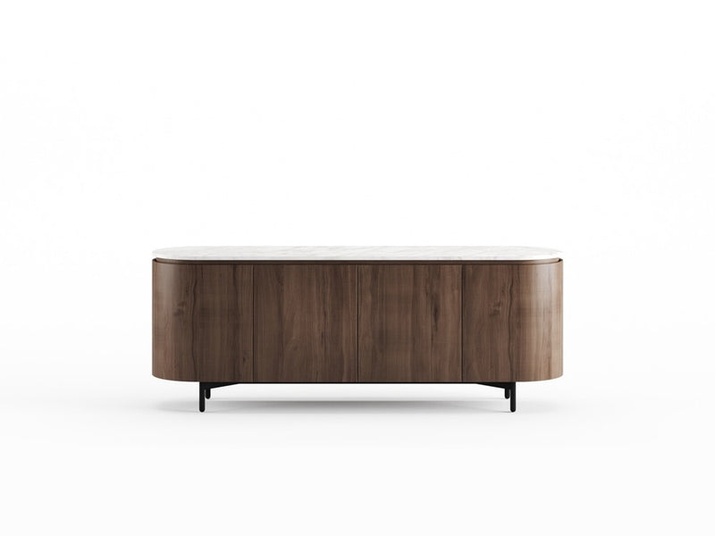 RE.TO Sideboard — 4 Doors / White Marble
