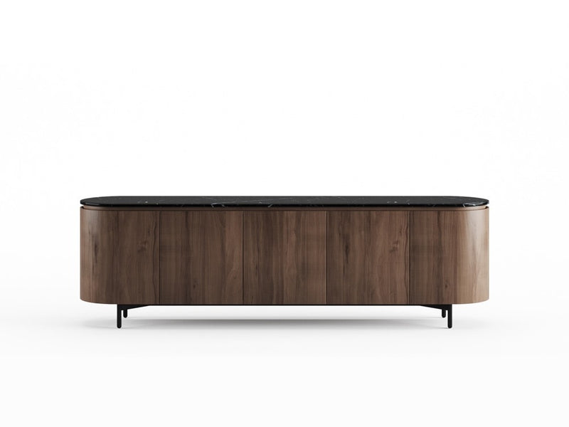 RE.TO Sideboard — 5 Doors / Black Marble
