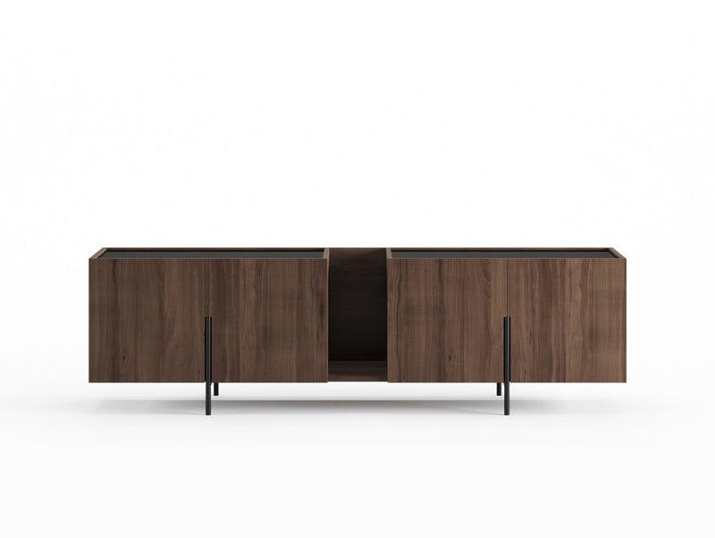 FR.ST Sideboard Metal — 250 cm / Black Glass