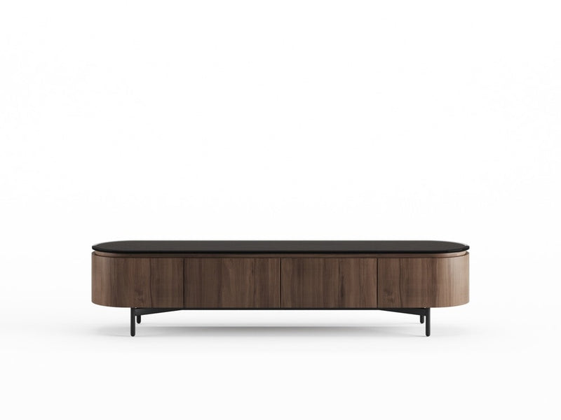 RE.TO TV Unit — 200 cm / Black Glass