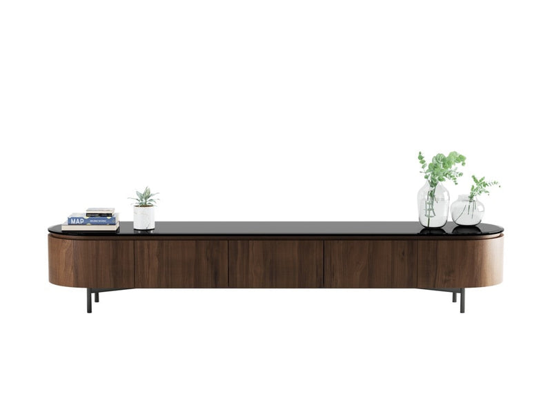 RE.TO TV Unit — 240 cm / Black Glass
